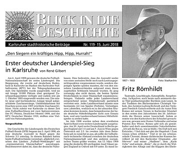 Blick in die Geschichte Nr. 119 Titelseite