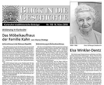 Blick in die Geschichte Nr. 118 Titelseite