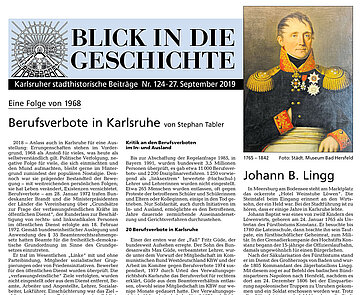 Blick in die Geschichte Nr. 124 Titelseite
