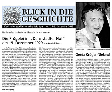 Blick in die Geschichte Nr. 125 Titelseite