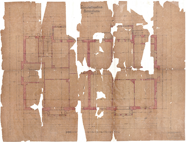 Beschädigter Plan