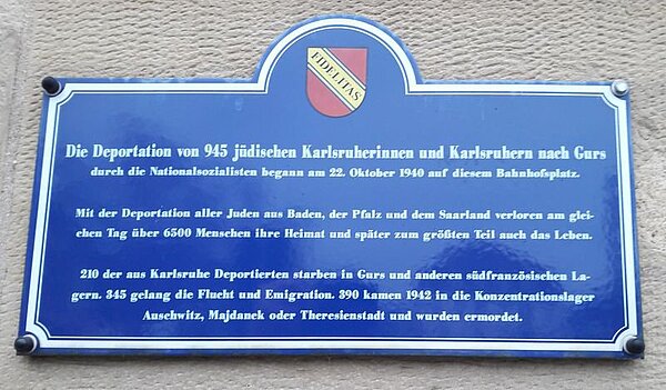 Ansicht der Informationstafel