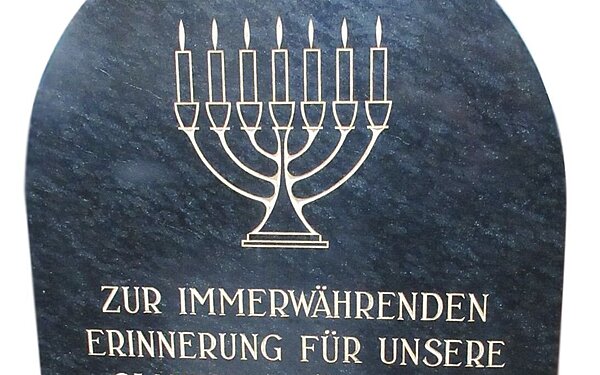 Ansicht der Gedenktafel