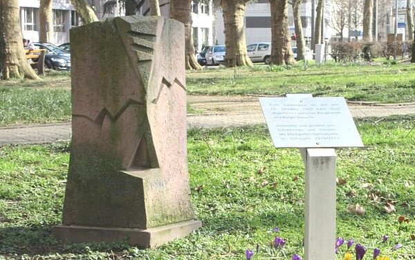 Ansicht des Mahnmals