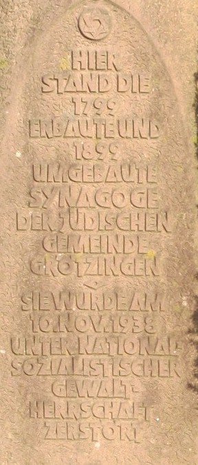 Ansicht der Erinnerungsstele