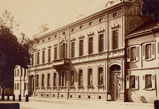 Das Gebäude des Staatsministeriums vor 1896