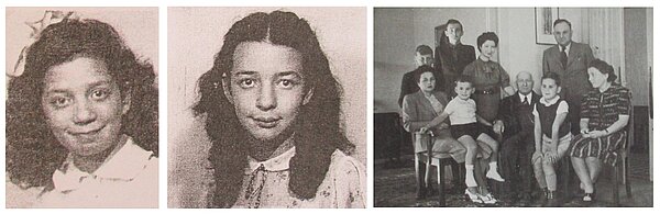 Edith und Margot Strauss 1945, Familie Moos in Annecy 