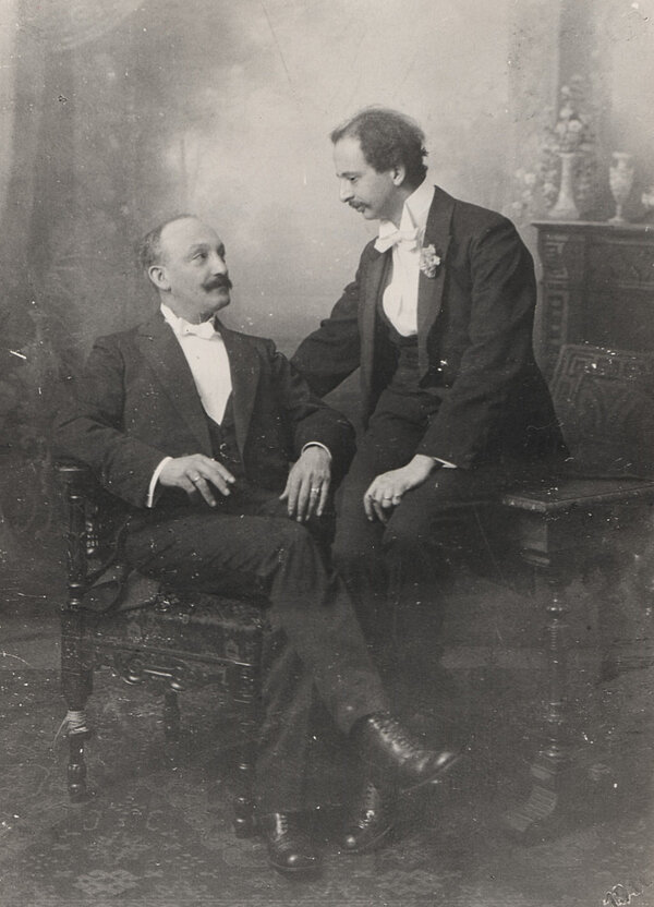 Ludwig Marum (rechts) und Wilhelm Kolb, Foto 1911