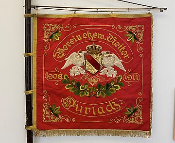 Fahne des Reitervereins 1908 Durlach e.V., 1910