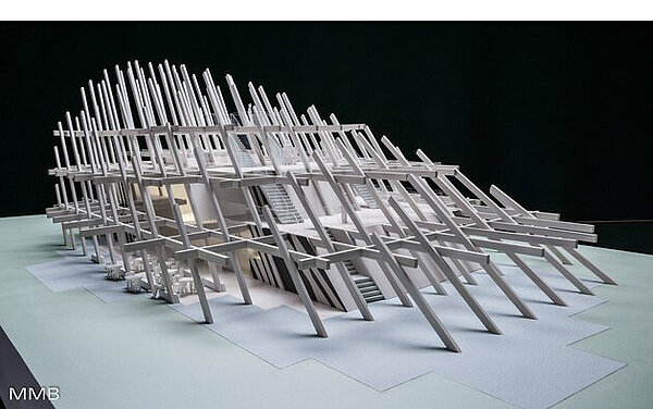 Modell des Pavillon zum Stadtjubiläum