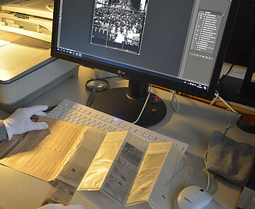 Digitalisierung von Kleinbildnegativen im Stadtarchiv