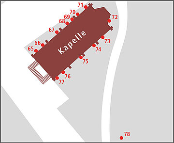 Teaserbild: Planausschnitt der Kapelle auf dem Alten Friedhof