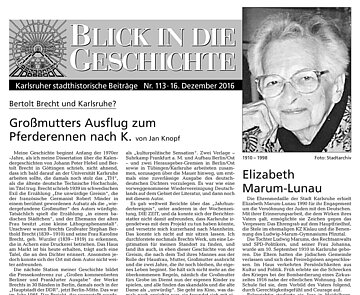 Blick in die Geschichte Nr. 113 Teaserbild