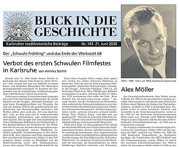 Teaserbild Blick in die Geschichte Nr. 143 vom 21. Juni 2024