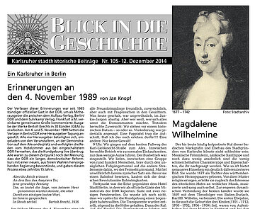 Blick in die Geschichte Nr. 105 Teaserbild