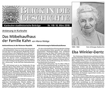 Blick in die Geschichte Nr. 118 Titelseite