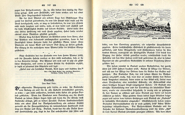 Seite 142-143 des Heimatbuches