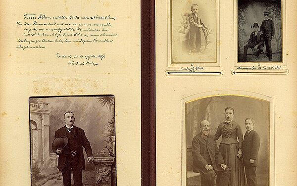 Ansicht des Fotoalbums