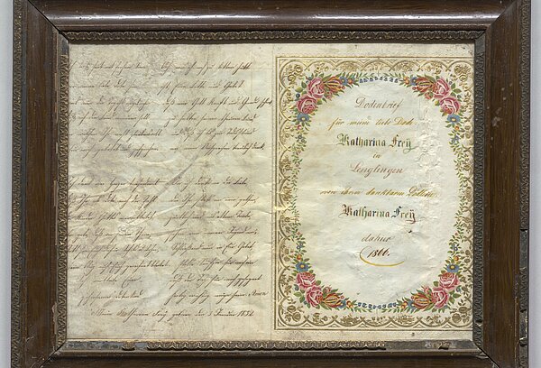 Dodenbrief von Katharina Frey