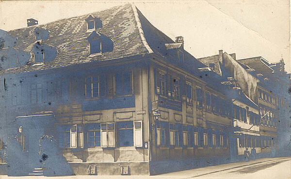 Das Gasthaus "Darmstädter Hof" in der Kreuzstraße 2
